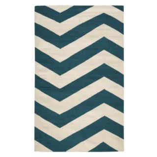 Home Decorators Collection Portia Teal/Cream 8 ft. x 11 ft. Area Rug 1324240330