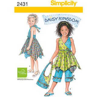 Simplicity Pattern Child's Dresses, (3, 4, 5, 6, 7, 8)