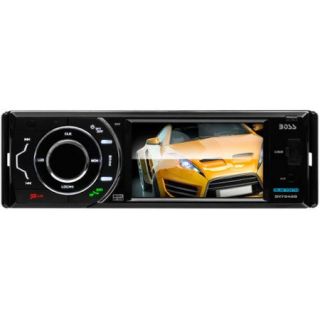 Boss Audio BV7949B In Dash Single DIN 3.6" Touchscreen Monitor with Detachable Front Panel, Bluetooth and DVD Player