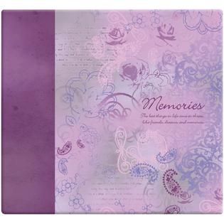 Inspirations Paper Scrapbook 12X12 Memories Purple