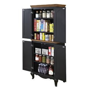 Home Styles  Oak and Rubbed Black French Countryside Pantry