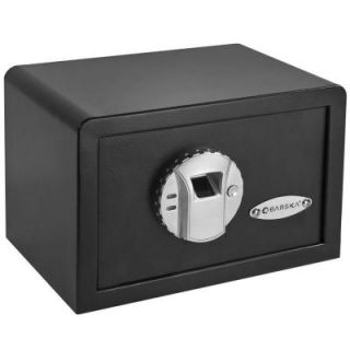 BARSKA 0.28 cu. ft. Compact Safe with Biometric Lock, Black Matte AX11620