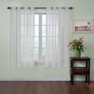 Curtain Fresh Odor Neutralizing Sheer Voile Grommet Curtain Panel