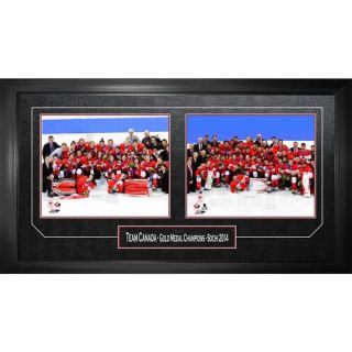 2014 Olympic Gold   Team Canada Men and Women Celebration (Double 8x10
