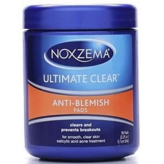 Noxzema Ultimate Clear Anti Blemish Pads 90 Each (Pack of 6)