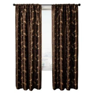 Home Decorators Collection Chocolate BelAir Rod Pocket Curtain   54 in.W x 84 in. L BAICHO84RPP