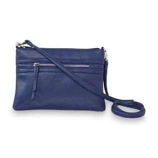 Attention Womens Faux Leather Convertible Crossbody Clutch   Clothing
