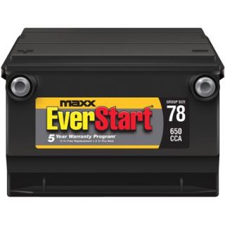 EverStart Maxx Lead Acid Automotive Battery, Group Size 78S