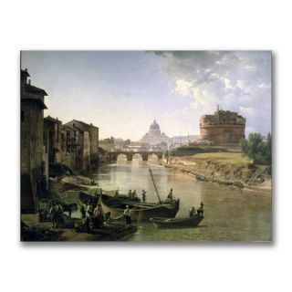 Silvester Shchedrin New Rome with the Castel Canvas Art