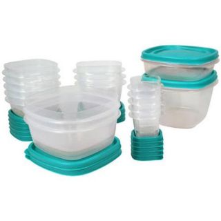 Rubbermaid Food Storage Easy Find Lids, 30 Piece Set Plus 4, Multiple Colors