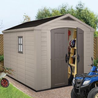 Factor 11 Ft. W x 8 Ft. D Resin Storage Shed
