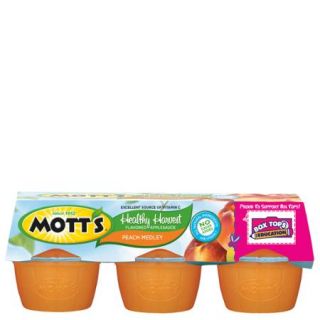 Mott's Healthy Harvest Peach Medley Applesauce, 3.9 oz, 6 count