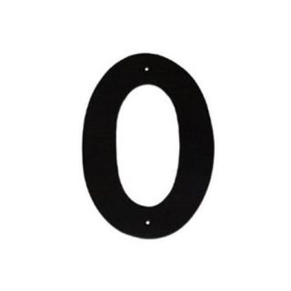 Montague Metal Products HHN 0 4 4 inch Helvetica Modern Font Individual House Number 0