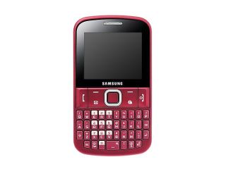 Samsung Ch@t 220 GT E2220 47 MB 2G Red Unlocked Cell Phone 2.2"