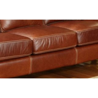 Omnia Furniture Great Texas Leather Sofa