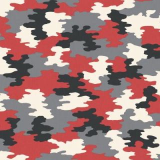 The Wallpaper Company 8 in. x 10 in. Red Camouflage Wallpaper Sample WC1285347S