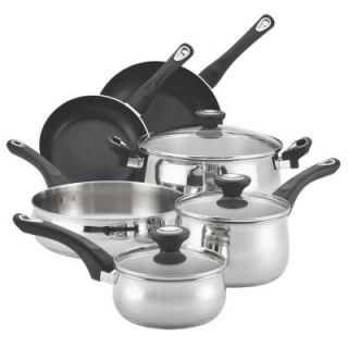 Farberware New Traditions Stainless Steel 12 Piece Cookware Set 78648