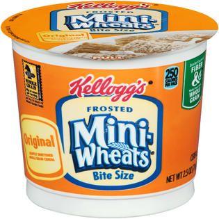 Kelloggs Frosted Mini Wheats Bite Size Original Cereal 2.5 OZ CUP