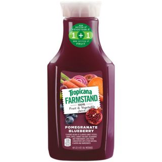 Tropicana Farmstand Pomegranate Blueberry 100% Fruit & Vegetable Juice, 46 fl oz