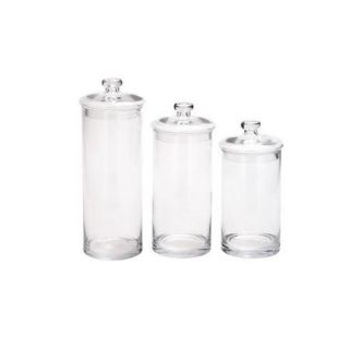 3 Pc Cylindrical Shape Jar Set