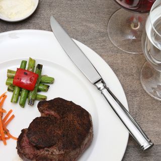 Bistro 4 Piece Solid Handle Steak Knife Set by Fortessa