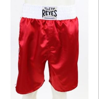 Cleto Reyes Satin Classic Boxing Trunks   XL (44")   Red/White