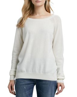 Vince Raglan Sleeve Cashmere Sweater, Winter White