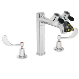 Speakman Eyesaver 8 in. 2 Handle Laboratory Faucet with Eye/Face Wash in Polished Chrome SEF 1801 8