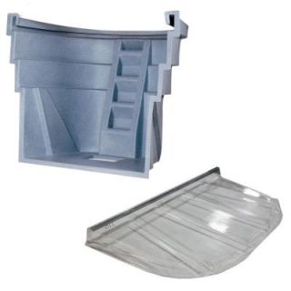 Wellcraft 2060 090 Gray Granite Egress Well with Polycarbonate Flat Cover Bundle 020602190