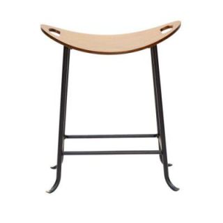 Carolina Cottage 24 in. Brody Scoop Seat Counter Stool in Chestnut 2522CHETBK