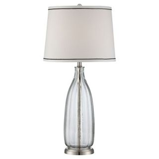 Lite Source Eileen 1 Light Table Lamp   Polished Steel, Clear
