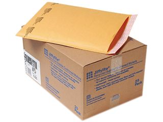Sealed Air 10190 Jiffylite Self Seal Mailer, Side Seam, #5, 10 1/2 x 16, Golden Brown, 25/Carton