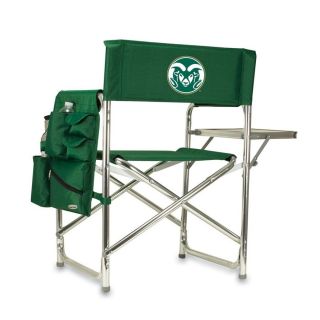 Picnic Time 1 Indoor/Outdoor Aluminum Metallic Colorado State Rams Standard Folding Chair