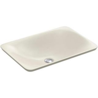 KOHLER Carillon Wading Pool Above Counter Vitreous China Bathroom Sink in Biscuit K 7799 96