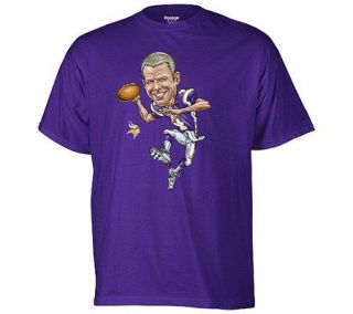 NFL Minnesota Vikings Brett Favre Mens Caricature T Shirt —