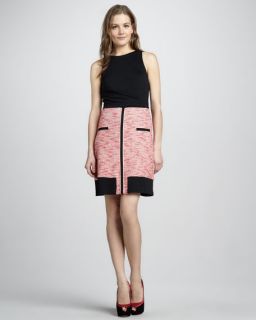 Phoebe Couture Sleeveless Colorblock Dress