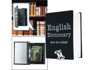 Mini Dictionary Diversion Book Safe with Key Lock   Metal