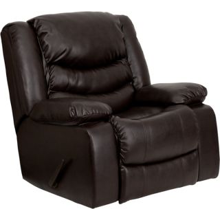 Brown Bonded Leather Recliner   Shopping
