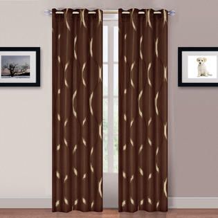 Lavish Home Lavish Home Metallic Grommet Curtain Panels 84 inch   Home