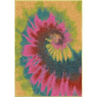 Groovy Multi 3 ft. 10 in. x 5 ft. 2 in. Indoor Area Rug 302158