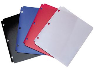 Acco 40023 Snapper Twin Pocket Poly Folder, 8 1/2 x 11, Assorted Colors