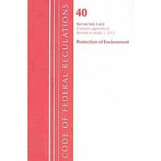 Code of Federal Regulations Title 40 Protection of Environment