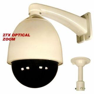 Security Labs 480 TVL CCD 27X Pan Tilt Zoom Weatherproof Dome Surveillance Camera with Heater and Blower DISCONTINUED SLC 176