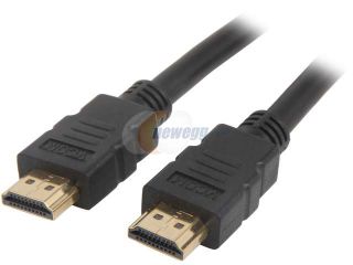 Open Box VCOM VC HDMI15M 15 ft. Black HDMI 1.4V Type A to Type A High Speed with Ethernet Black Cable HDMI® 1.4V Type A to Type A High Speed with Ethernet Black Cable M M