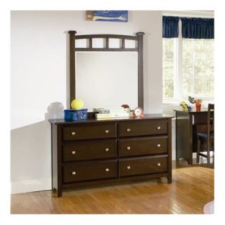 Wildon Home ® Harrington 6 Drawer Dresser with Mirror