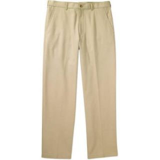 George   Big Men's Flat  Front Wrinkle Resistant Pants