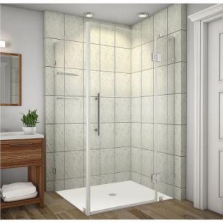 Aston Avalux GS 42 in. x 32 in. x 72 in. Completely Frameless Shower Enclosure with Glass Shelves in Chrome SEN992 CH 4232 10