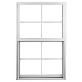 Ply Gem 1500 Series Aluminum Double Pane Single Strength New Construction Single Hung Window (Rough Opening 37 in x 38.375 in; Actual 36 in x 37.375 in)