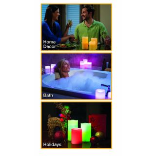 As Seen On TV 3 Piece Luma Scent Color Changing Flameless Wax Candle