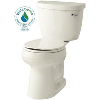 KOHLER Cimarron Comfort Height 2 piece 1.28 GPF Round Toilet with AquaPiston Flushing Technology in Biscuit K 3887 RA 96